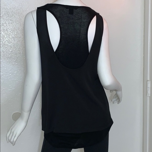 Banana Republic Black Open Back Chiffon Front Tank - Picture 3 of 8
